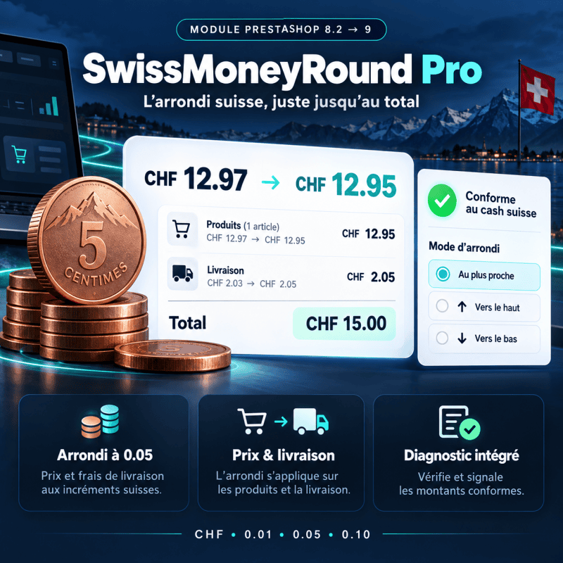 SwissMoneyRound, module PrestaShop SwissGeek